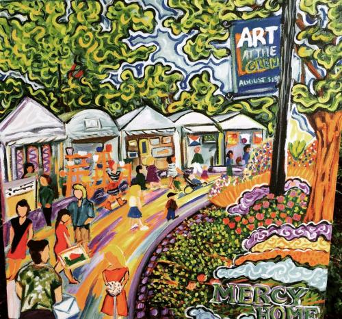Live Event Painting the Glenview art fair